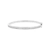 14K White Gold 1.68 Carat Diamond Bangle Bracelet