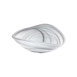 Mariposa – Alabaster Black & White Deco Bowl