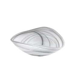 Mariposa – Alabaster Black & White Deco Bowl