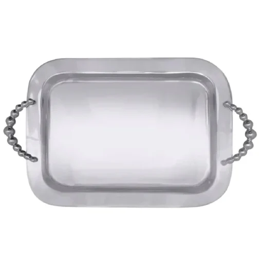Mariposa – Pearled Rectangular Handled Tray