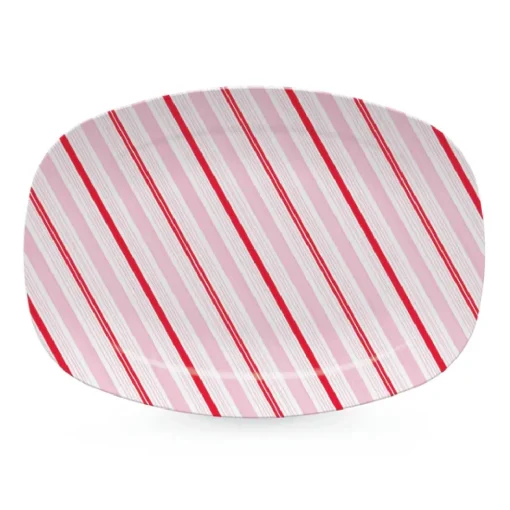 Mariposa – Peppermint Stripes Platter
