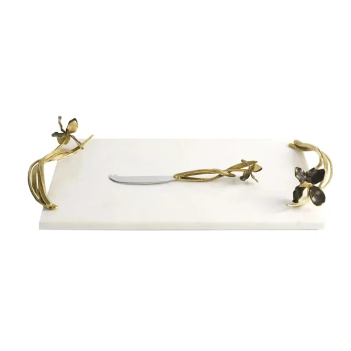 Michael Aram – Black Iris Large Cheese Board with Knife