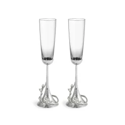 Michael Aram – White Orchid Toasting Flute Pair