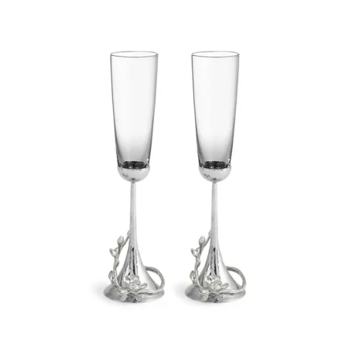 Michael Aram – White Orchid Toasting Flute Pair