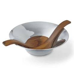 Nambe – Chillable Salad Bowl with Servers