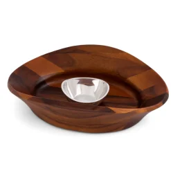 Nambe – Ripple Chip & Dip Bowl