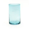 Saban Glass – Twisty High Ball: Copper Blue