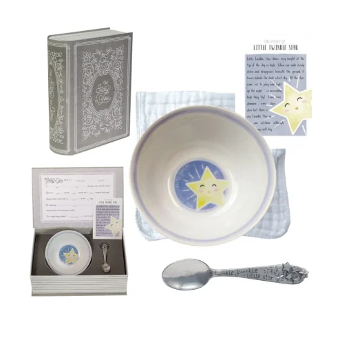 Salisbury Pewter – Twinkle Star Bowl & Spoon Set