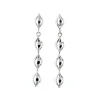 Sterling Silver Curvy Drop Earrings