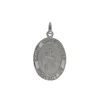 Sterling Silver Oval St. Christopher Pendant