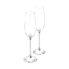 Swarovski – Silver Crystalline Toasting Flute Pair
