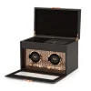 WOLF – Axis Copper Double Watch Winder & Storage w/ Cover